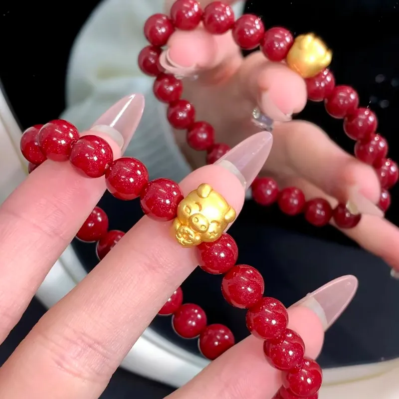 CMFY Cinnabar Jade Bracelets Unisex-2