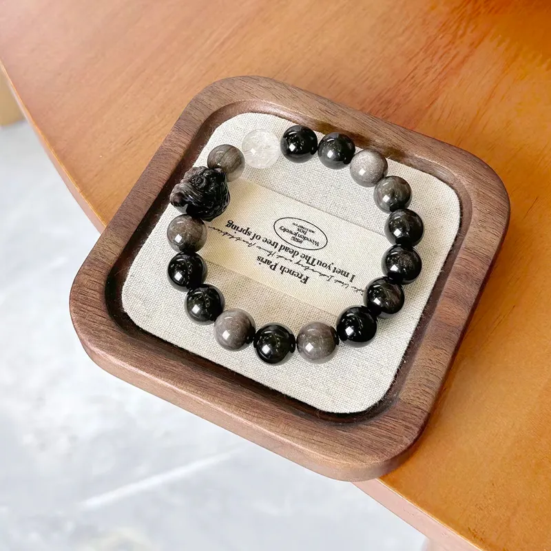 CMFY Obsidian Jade Bracelets Unisex-3