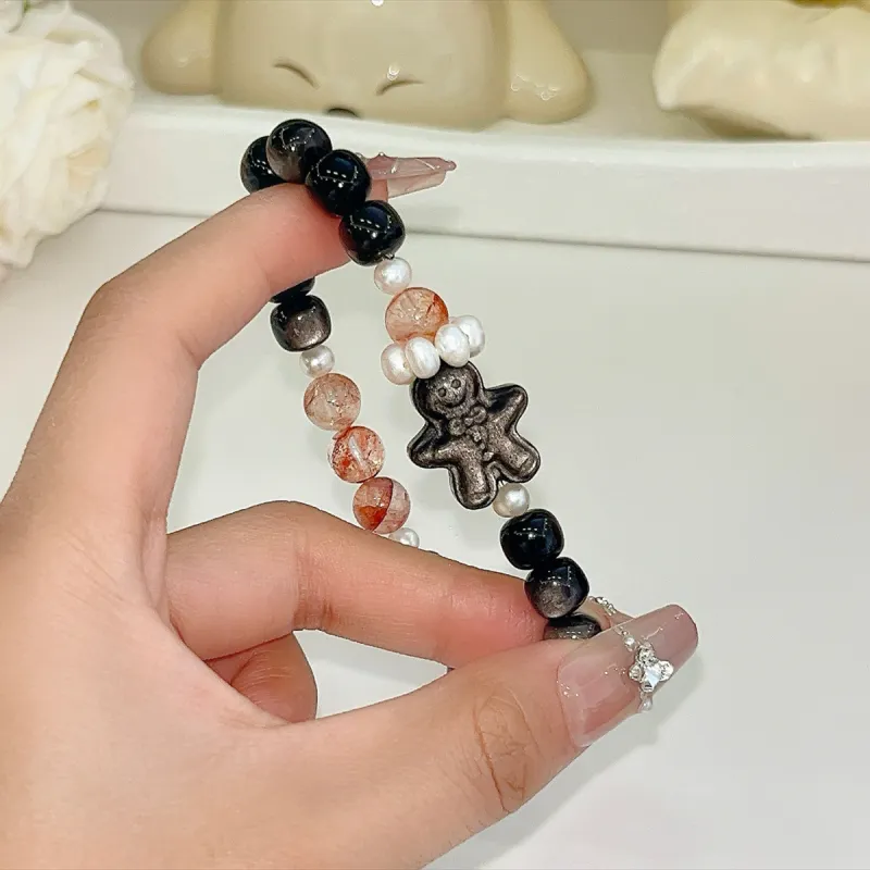 CMFY Obsidian Jade Bracelets Unisex-2