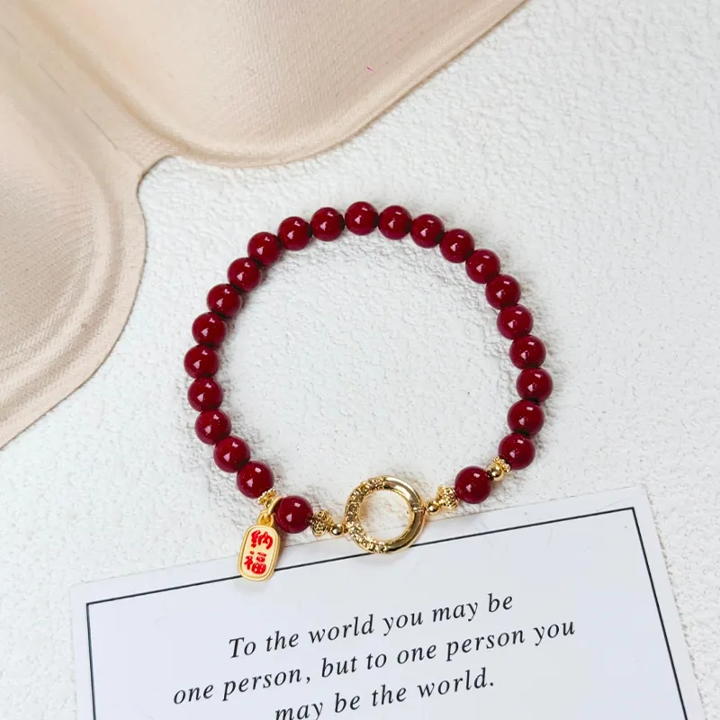 CMFY Cinnabar Jade Bracelets Unisex-3