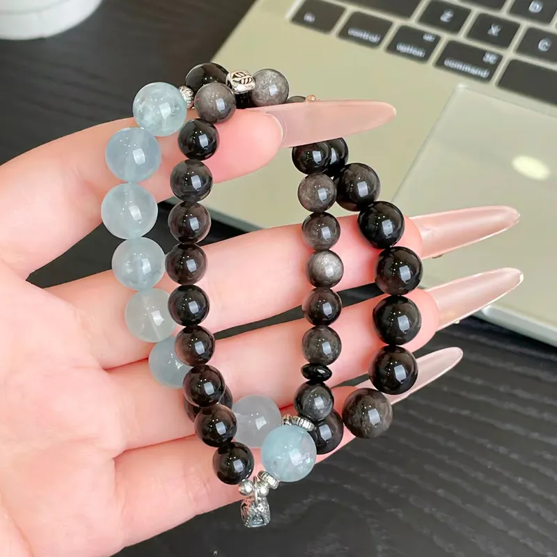 CMFY Obsidian Jade Bracelets Unisex-5