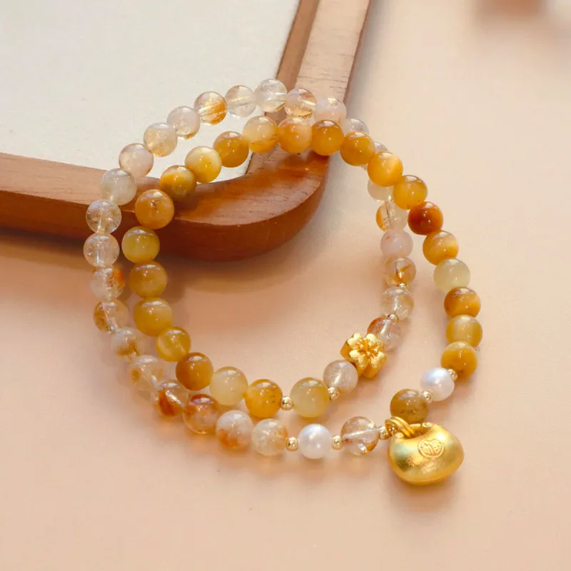 CMFY Tiger's Eye Stone Jade Bracelets Unisex-3