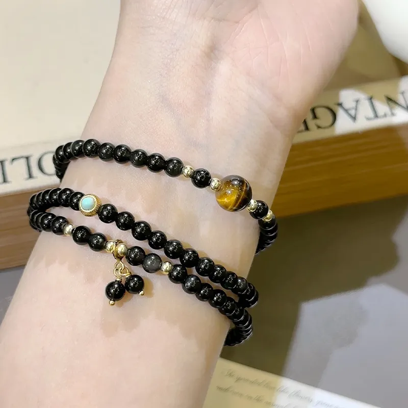 CMFY Obsidian Jade Bracelets Unisex-2