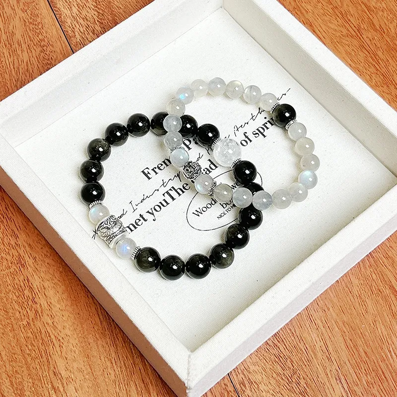 CMFY Obsidian Jade Bracelets Unisex-3