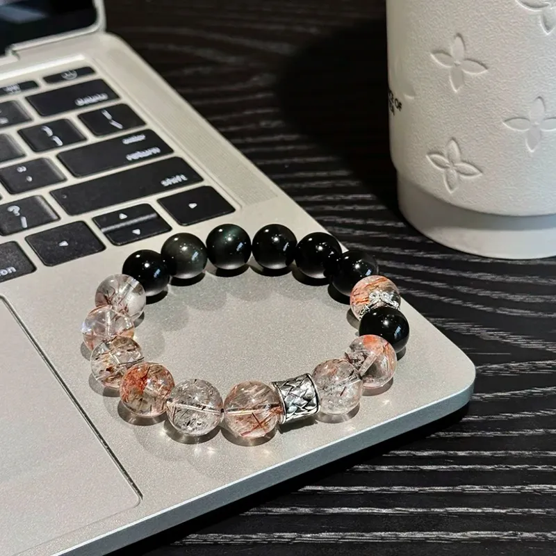 CMFY Obsidian Jade Bracelets Unisex-1