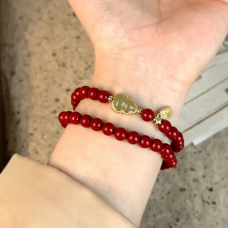 CMFY Cinnabar Jade Bracelets Unisex-2