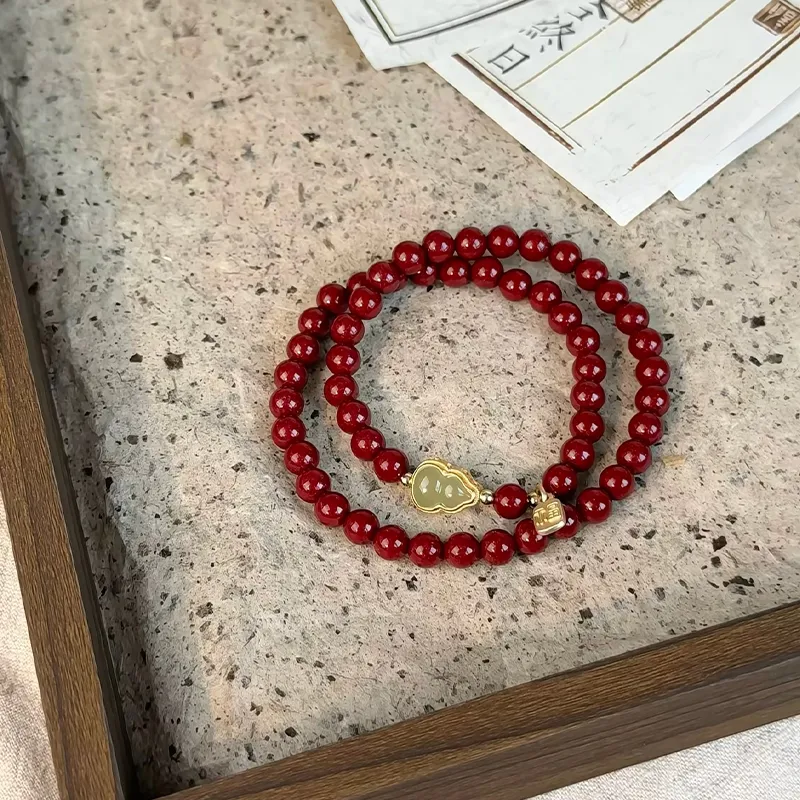 CMFY Cinnabar Jade Bracelets Unisex-4