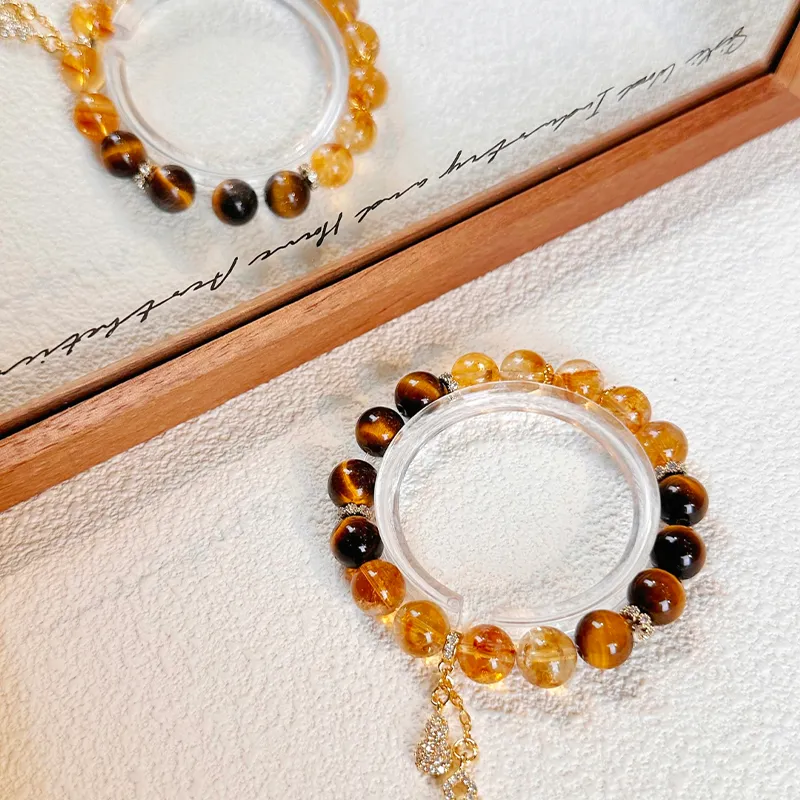 CMFY Tiger's Eye Stone Bracelets Unisex-2