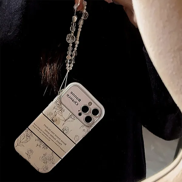 US8ACC Silicone Material Rose Diagram Phone Cases IPhone13/14/15/Pro/Ma Artistic-4