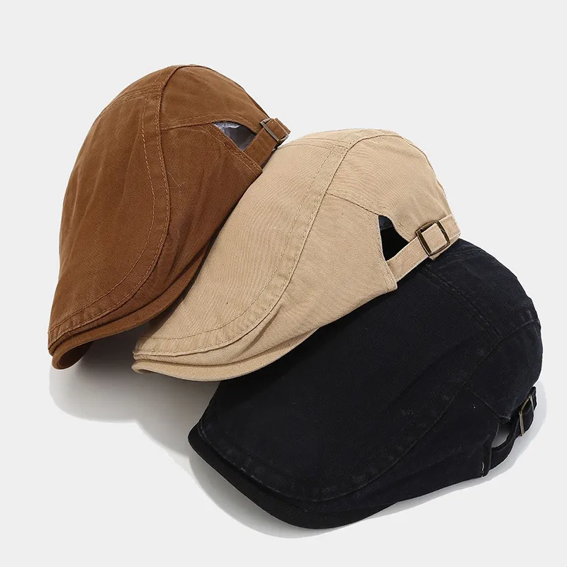US8ACC Cotton Polyester Blend Berets Unisex-3