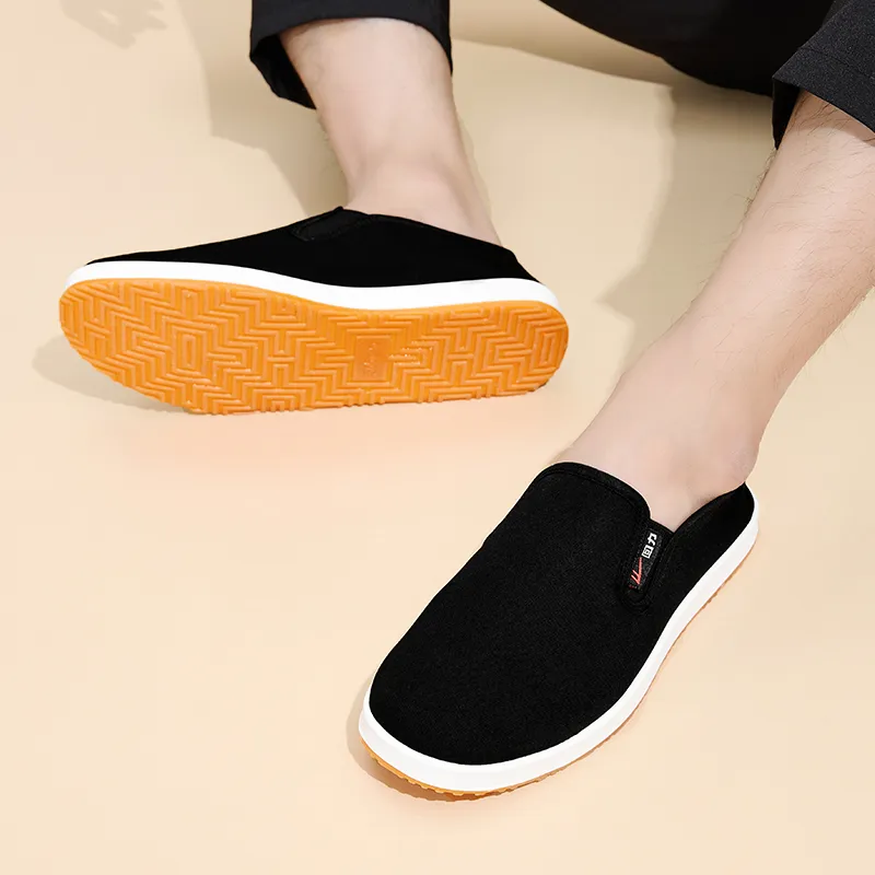 WARRIOR Canvas Shoes Men Low Top Black-5