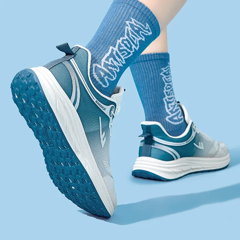 WARRIOR Running Shoes Men Low Top Blue-6