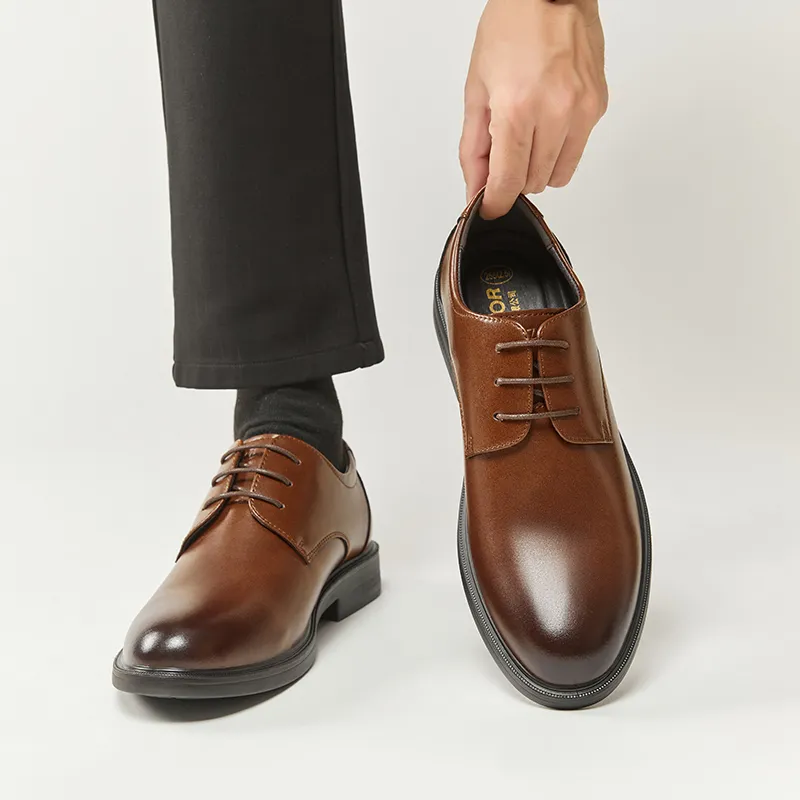 Warrior Dress Shoes Men's Brown-4