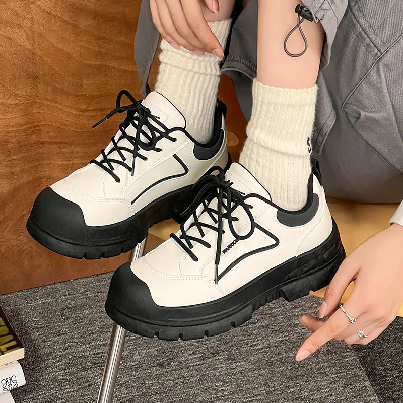 Warrior Anti Slip And Wear Resistant Balance Low Top Casual Shoes Women's White Black-5