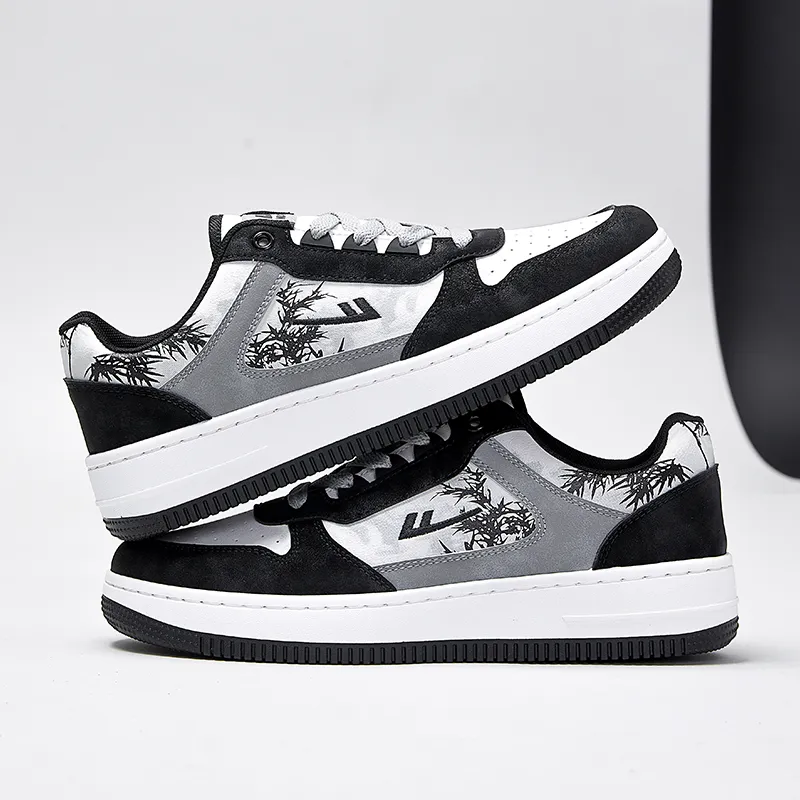 WARRIOR Ink Painting Skateboarding Shoes Unisex-6