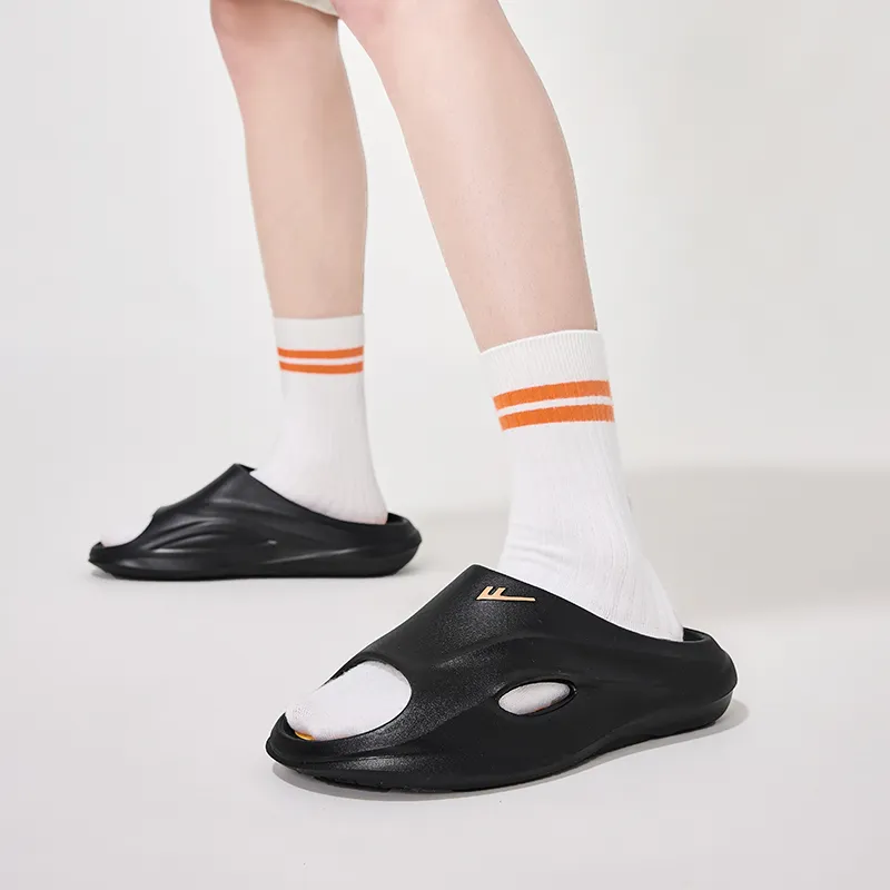 WARRIOR Slide Slippers Men Black Yellow-4
