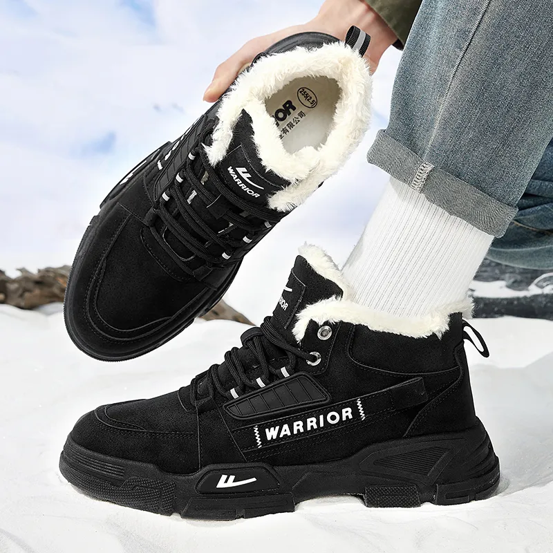 Warrior Wear Resistant Water Resistant Slip Resistant Low Top Hiking/Trekking Shoes Men's Black-6