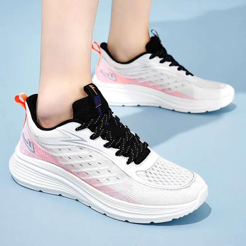 Warrior Wear resistant Lightweight Breathable And Non slip. Low Top Casual Running Shoes Men's White Orange-7