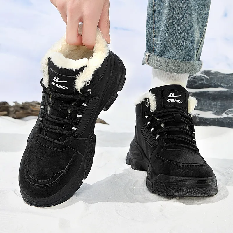 Warrior Wear Resistant Water Resistant Slip Resistant Low Top Hiking/Trekking Shoes Men's Black-5