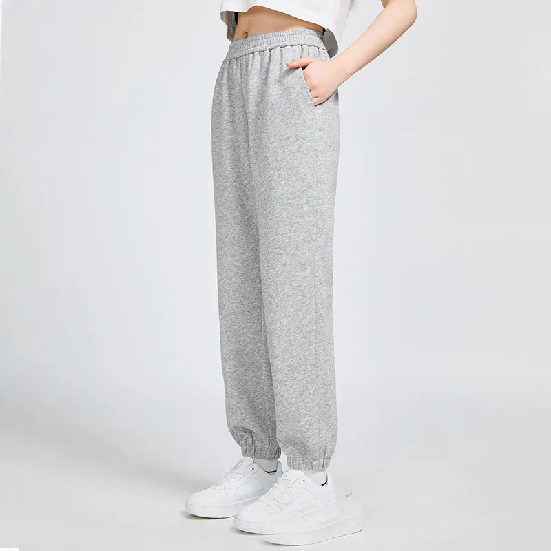 Warrior Knitted Sports Pants Women's Gray-3