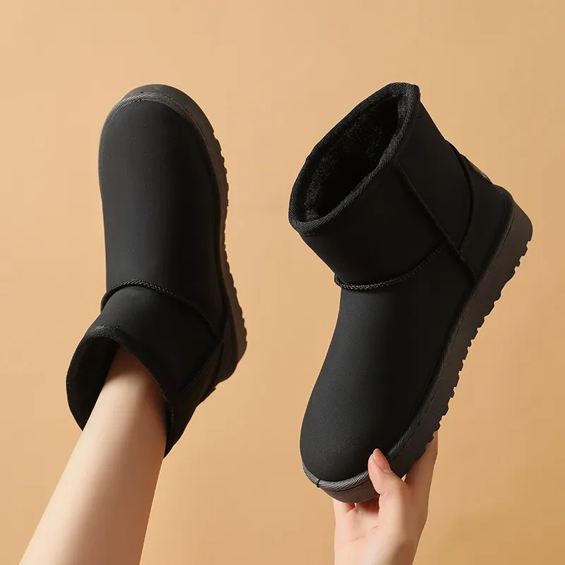 Warrior Warm Water-Resistant And Wear-Resistant Short Snow Boots Women's-6