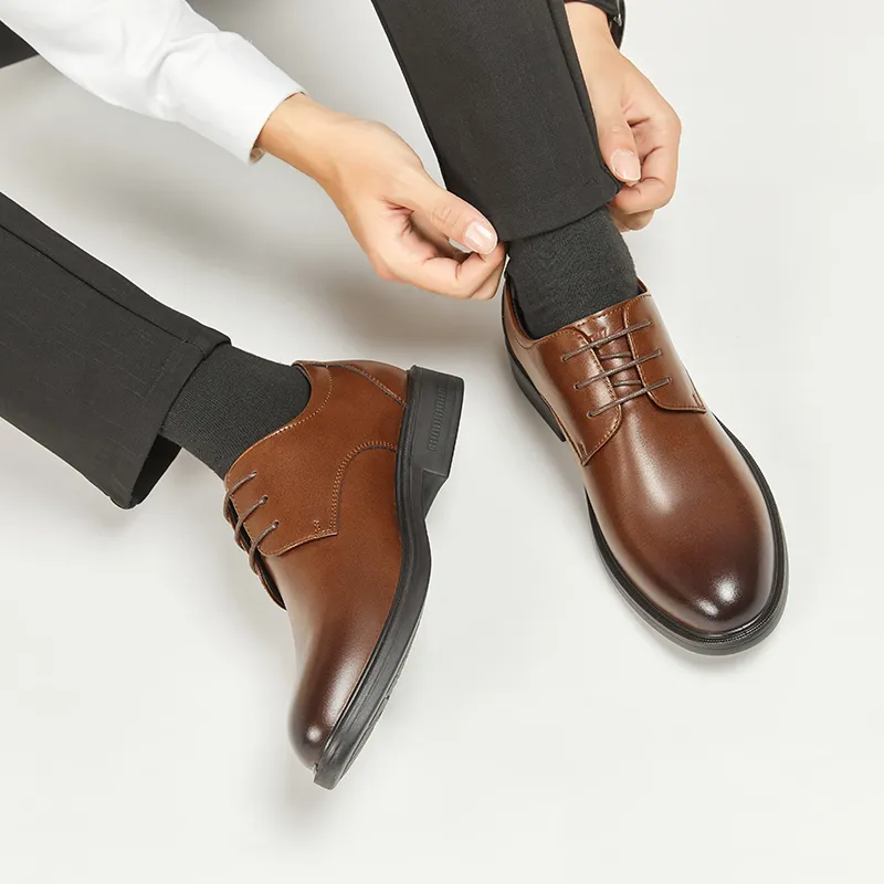 Warrior Dress Shoes Men's Brown-5