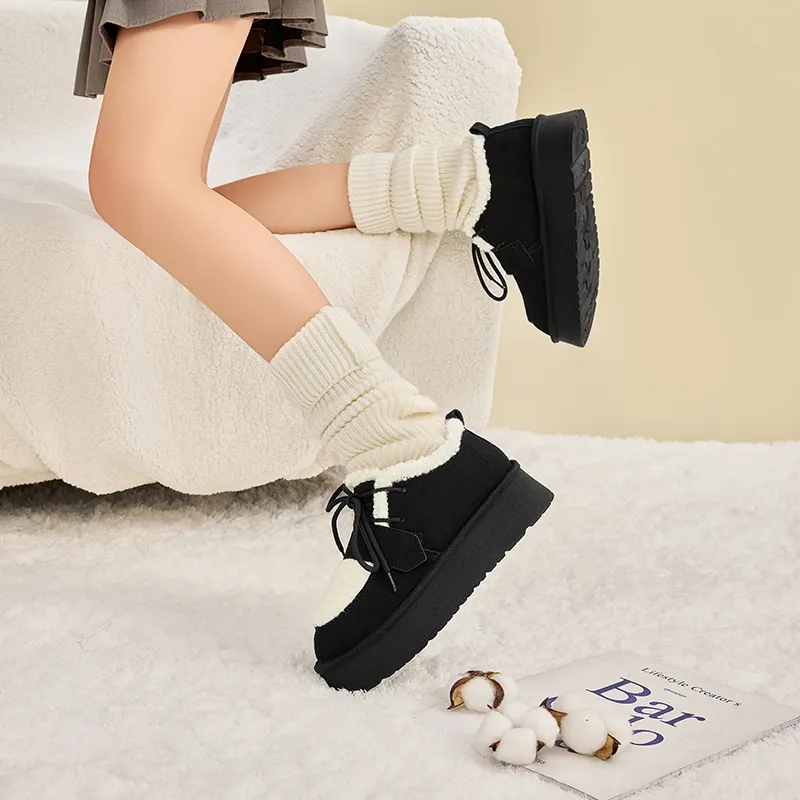 Warrior Ankle Length Snow Boots Women's Black-7