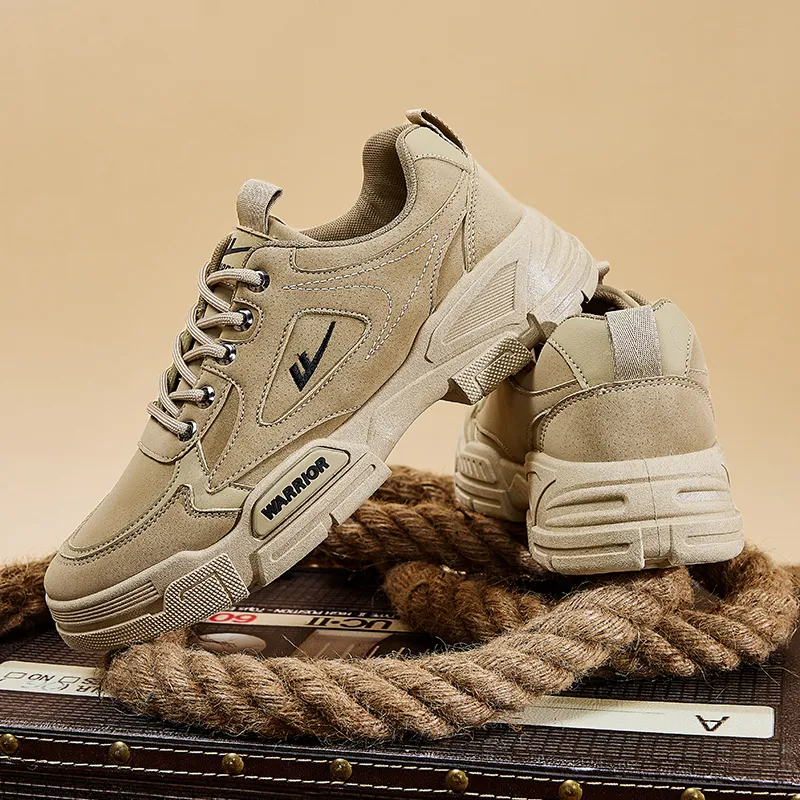 Warrior Low-Top Outdoor Shoes Men's Khaki-7