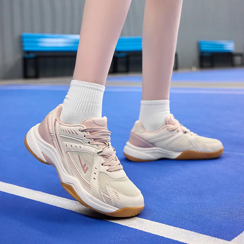 Warrior Cushioning Coverage Lightweight Low Top Training Shoes Women's Beige Pink-5