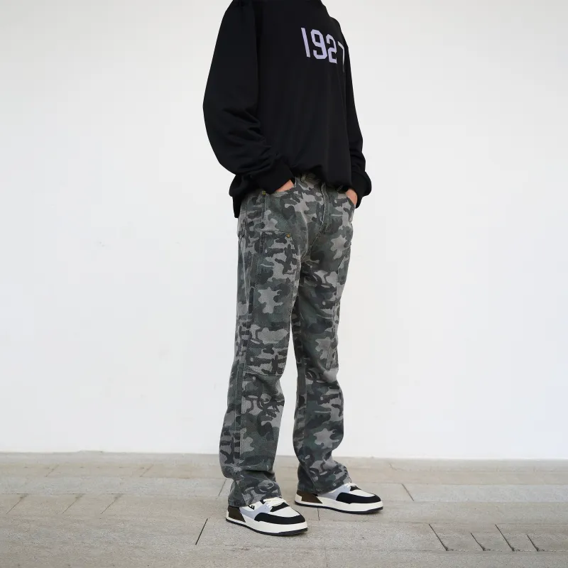 WARRIOR Cargo Pants Women's Black White Camouflage-3
