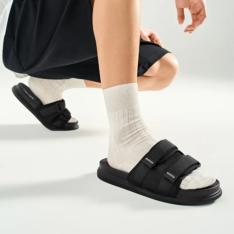 Warrior Slide Slippers Men's Phantom Black-4