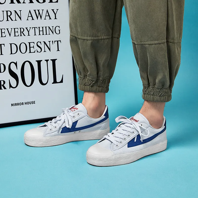 Warrior Warrior Anti-Slip And Wear-Resistant Lightweight Low-Top Canvas Shoes Unisex-5