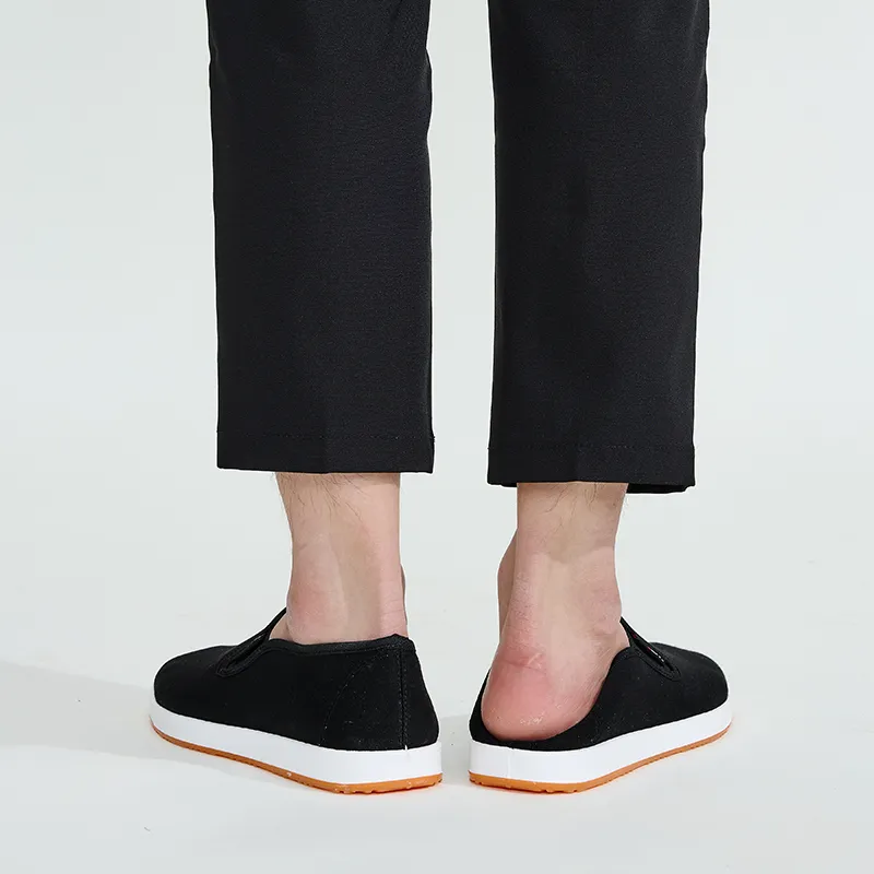 WARRIOR Canvas Shoes Men Low Top Black-8