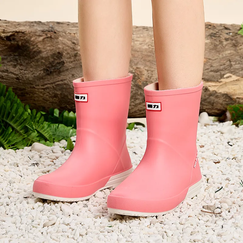 Warrior Waterproof And Wear resistant Rain Boots Women's Russet Red-7