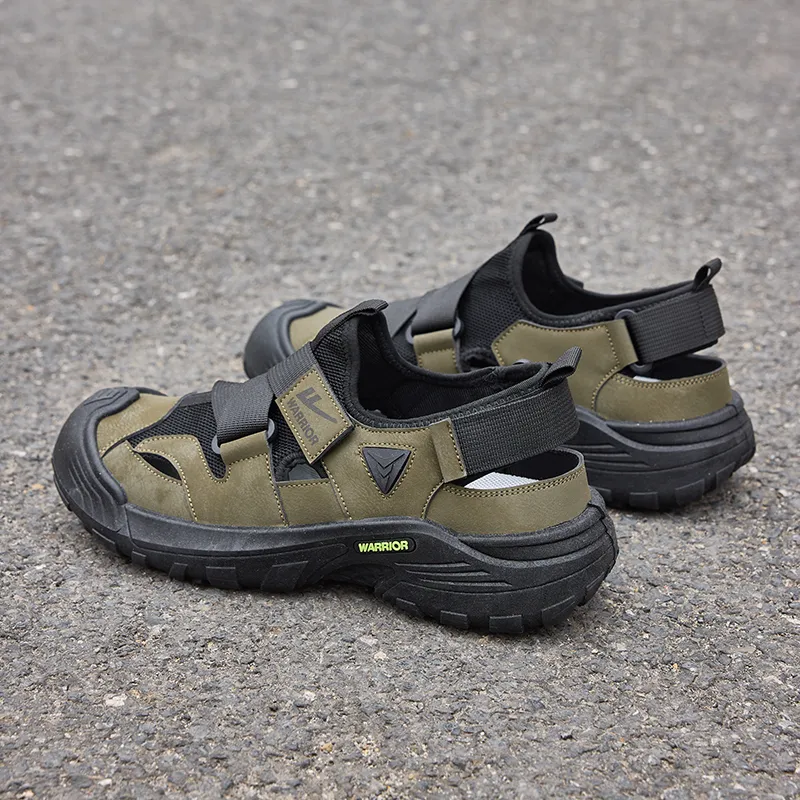 Warrior Grip, Abrasion Resistant, Slip Resistant River Trekking Shoes Men's Army Green/Black-6