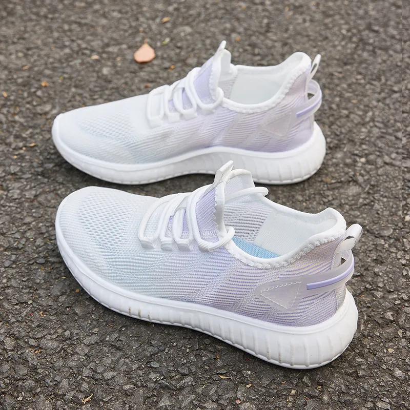 Warrior Wear resistant, Lightweight, Breathable, And Non slip. Casual Shoes Women's White Purple-7