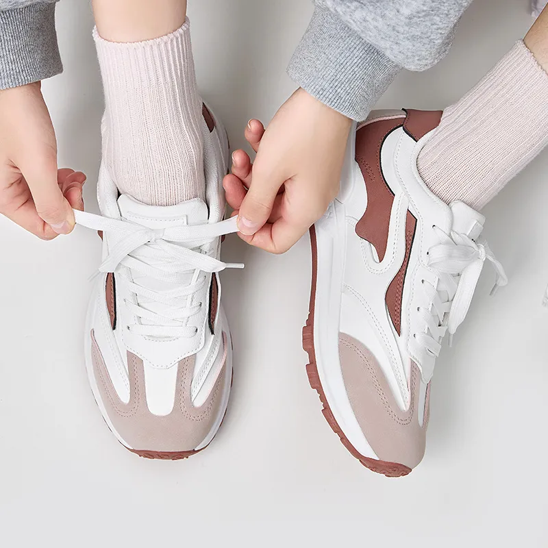 WARRIOR Ride The Wind And Waves Series Casual Shoes Women's Low Top White Light Pink-5