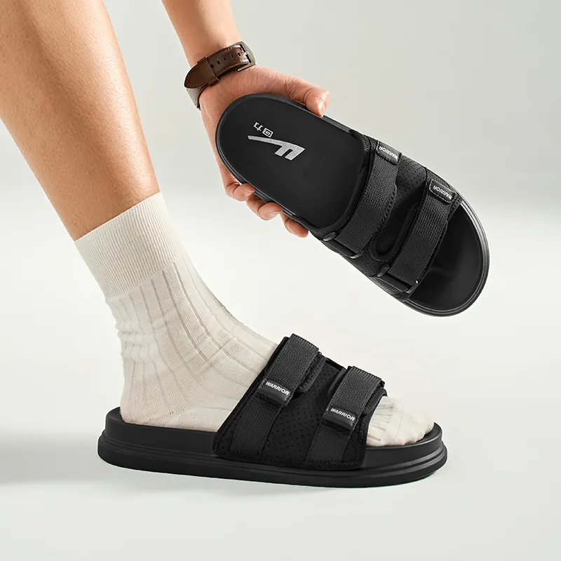 Warrior Slide Slippers Men's Phantom Black-5