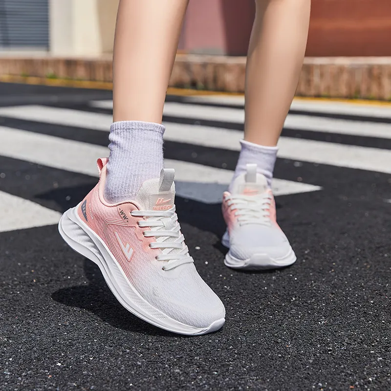 WARRIOR Running Shoes Women's Low Top Pink-5