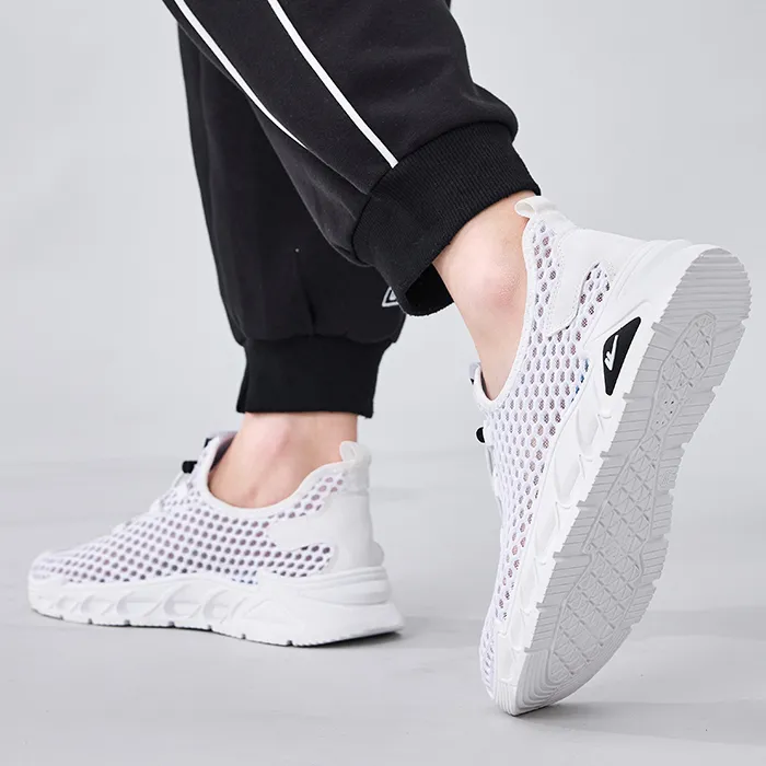 WARRIOR Running Shoes Men Low Top White-7