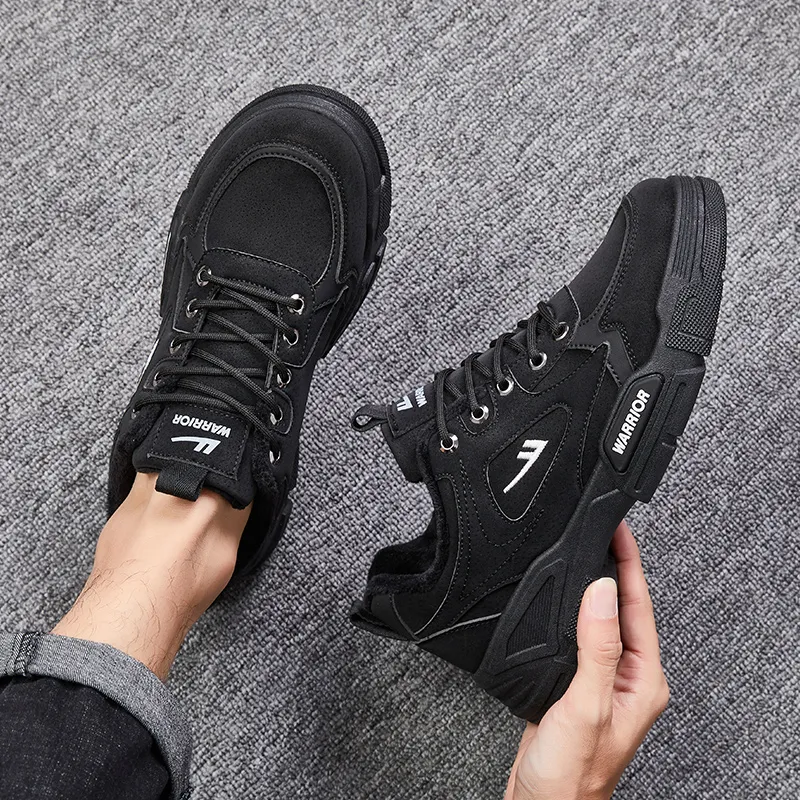 Warrior Wear Resistant Water Resistant And Warm Low Top Outdoor Shoes Men's Black-6