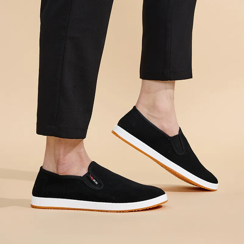 WARRIOR Canvas Shoes Men Low Top Black-6