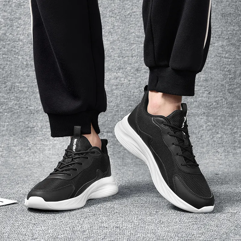 Warrior Wear-resistant Lightweight Breathable And Non-slip. Low-Top Running Shoes Men's Black-7