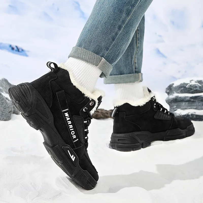 Warrior Wear Resistant Water Resistant Slip Resistant Low Top Hiking/Trekking Shoes Men's Black-7