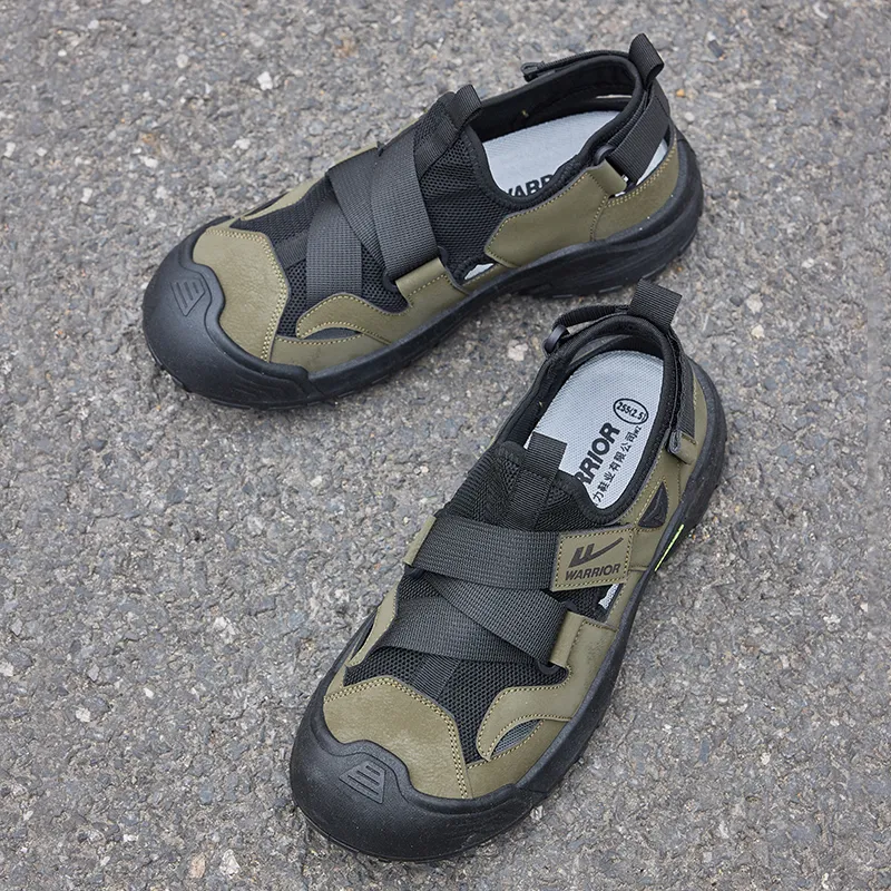 Warrior Grip, Abrasion Resistant, Slip Resistant River Trekking Shoes Men's Army Green/Black-5