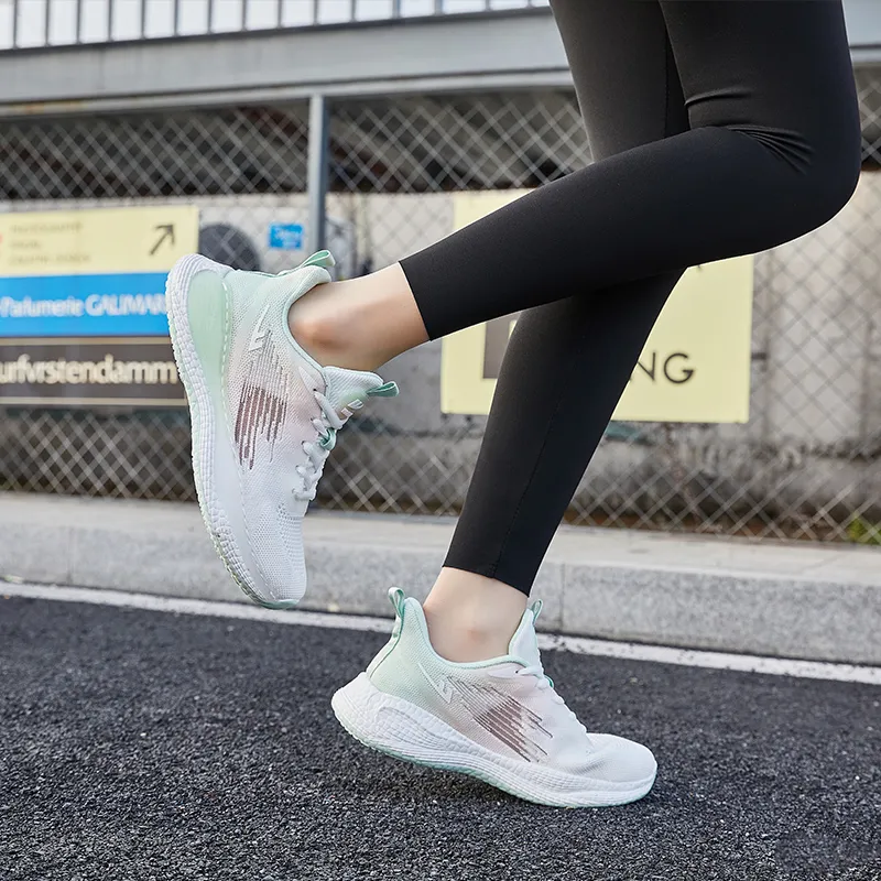 Warrior Anti Slip And Wear Resistant Breathable Low Top Casual Shoes Women's Pink Green-5