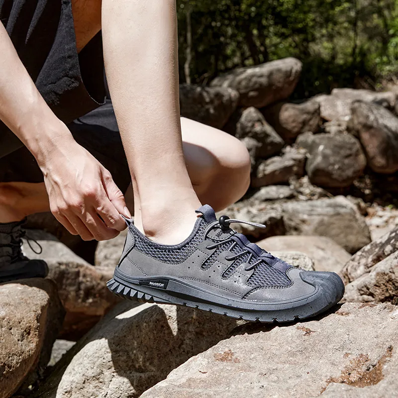 WARRIOR Outdoor Shoes Men Low Top Gray-8