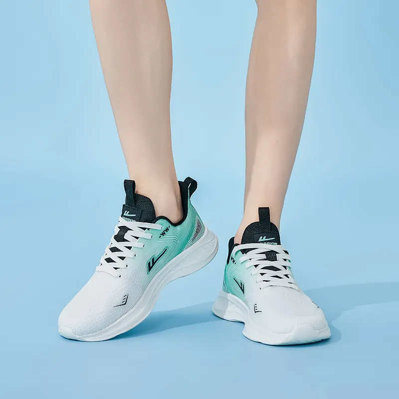 Warrior Anti Slip And Wear Resistant Lightweight Low Top Casual Running Shoes Men's White Green-7