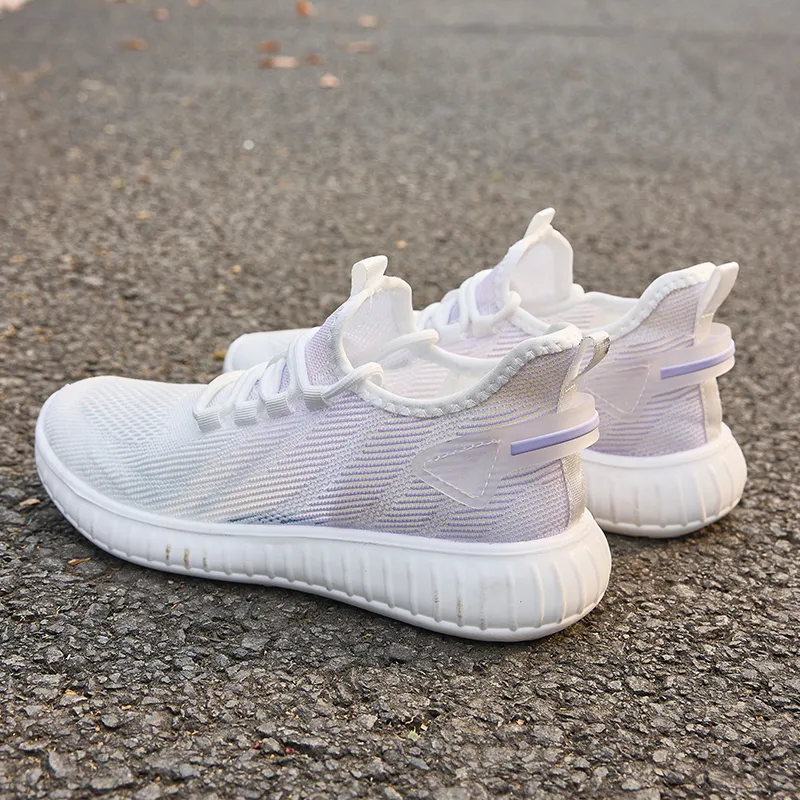 Warrior Wear resistant, Lightweight, Breathable, And Non slip. Casual Shoes Women's White Purple-6