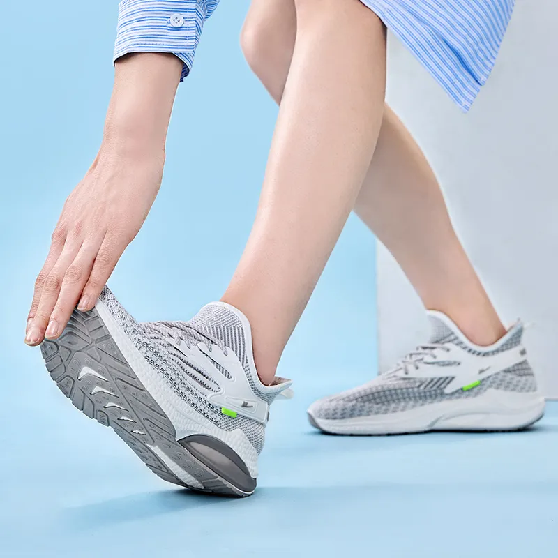 Warrior Anti Slip And Wear Resistant Breathable Low Top Casual Running Shoes Men's White Gray-6